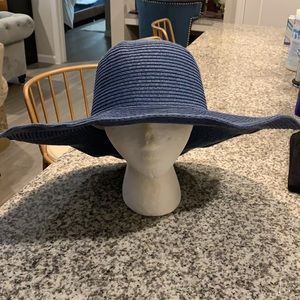 Heavy straw hat - Blue